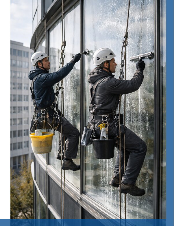 Мойка панорамных окон в Геленджике от 364 р. заказать у ВЫСОТНИК-Глн