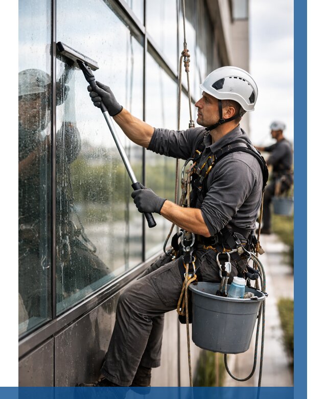 Мойка стеклянных фасадов в Геленджике от 208 р. | ВЫСОТНИК-Глн