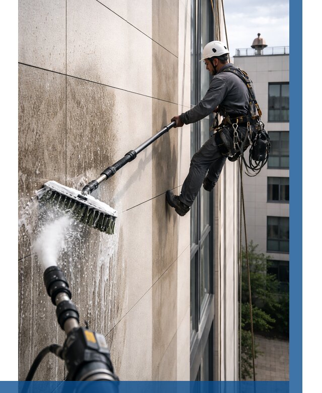 Мойка фасада из керамогранита в Геленджике от 312 р. | ВЫСОТНИК-Глн