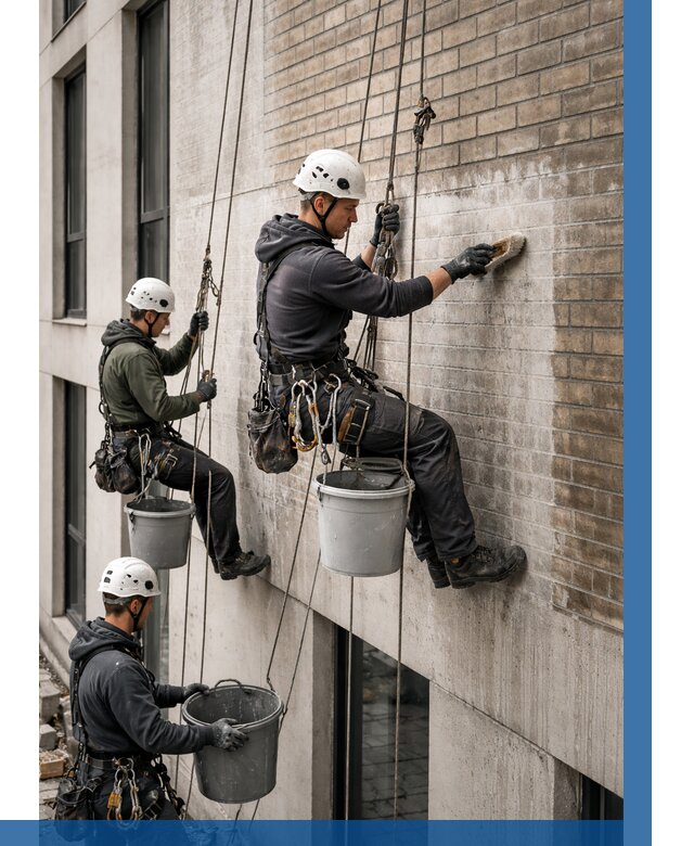 Удаление высолов с фасада в Геленджике от 260 р. | ВЫСОТНИК-Глн