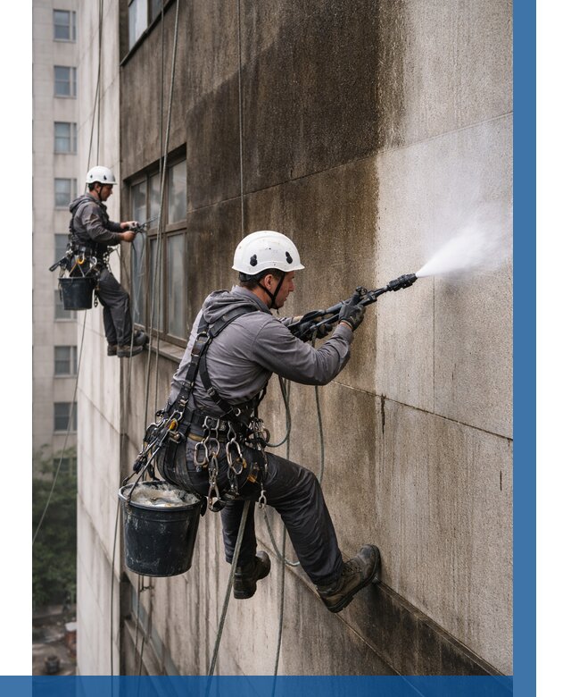 Очистка фасада от копоти в Геленджике от 260 р. | ВЫСОТНИК-Глн