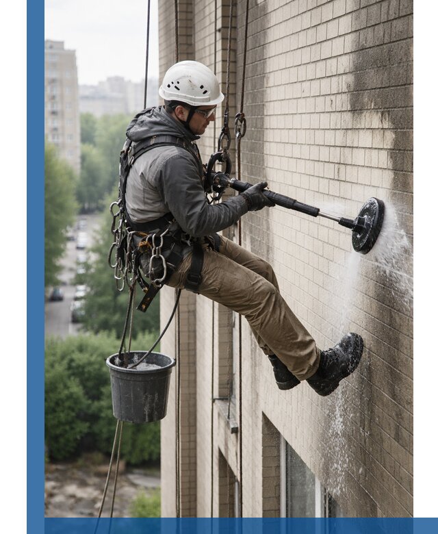 Очистка фасада от копоти в Геленджике профессионально и безопасно