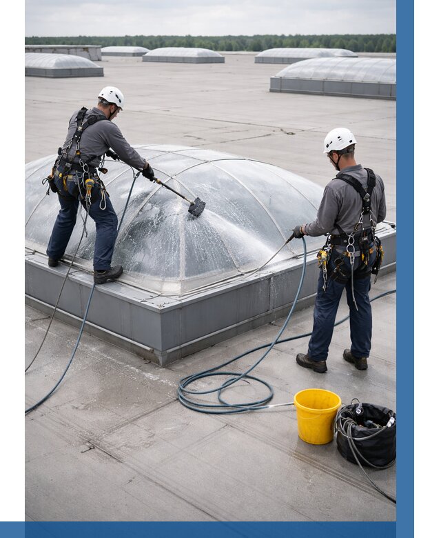 Мойка зенитных фонарей в Геленджике, заказать от 4677 р. | ВЫСОТНИК-Глн