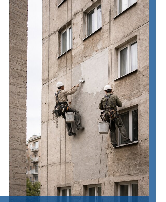 Косметический ремонт фасада в Геленджике от 1143 р. | ВЫСОТНИК-Глн