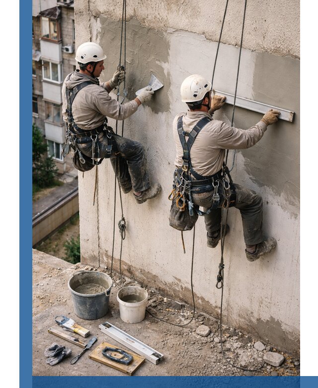 Комплексный ремонт штукатурного фасада с гарантией в Геленджике