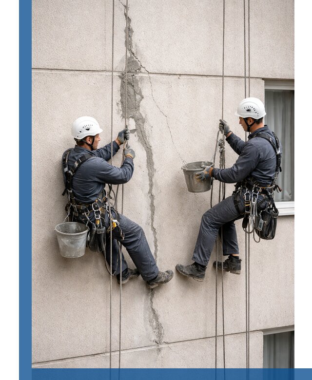 Заделка трещин на фасаде в Геленджике с гарантийным ремонтом