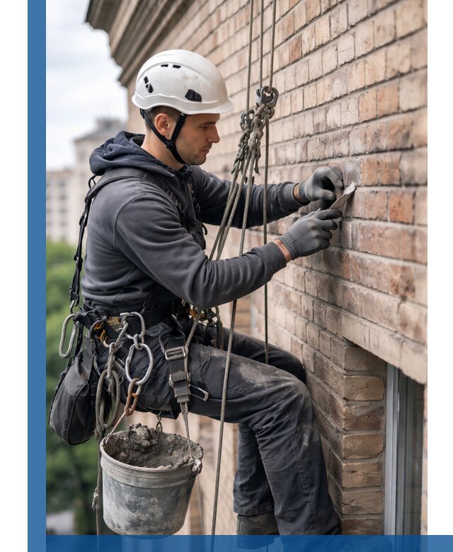 Качественный ремонт кирпичной кладки фасада в Геленджике с гарантией