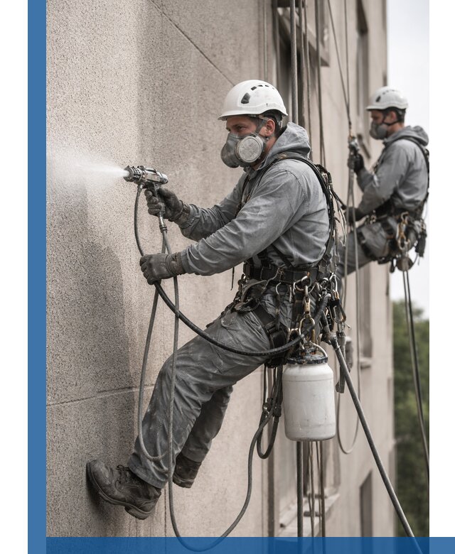 Безвоздушная покраска фасадов зданий в Геленджике профессионально