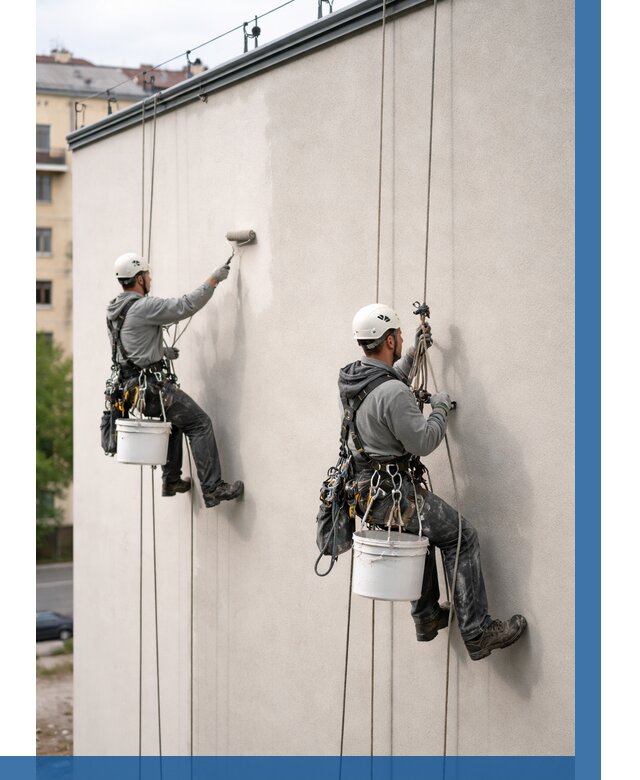 Покраска оштукатуренного фасада в Геленджике от 333 р. | ВЫСОТНИК-Глн