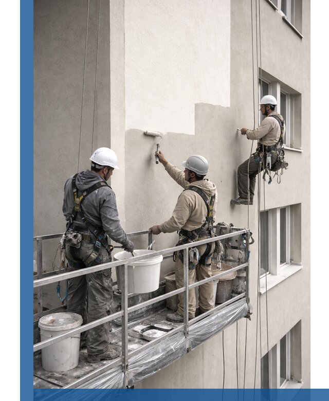 Покраска оштукатуренного фасада в Геленджике под ключ с гарантией