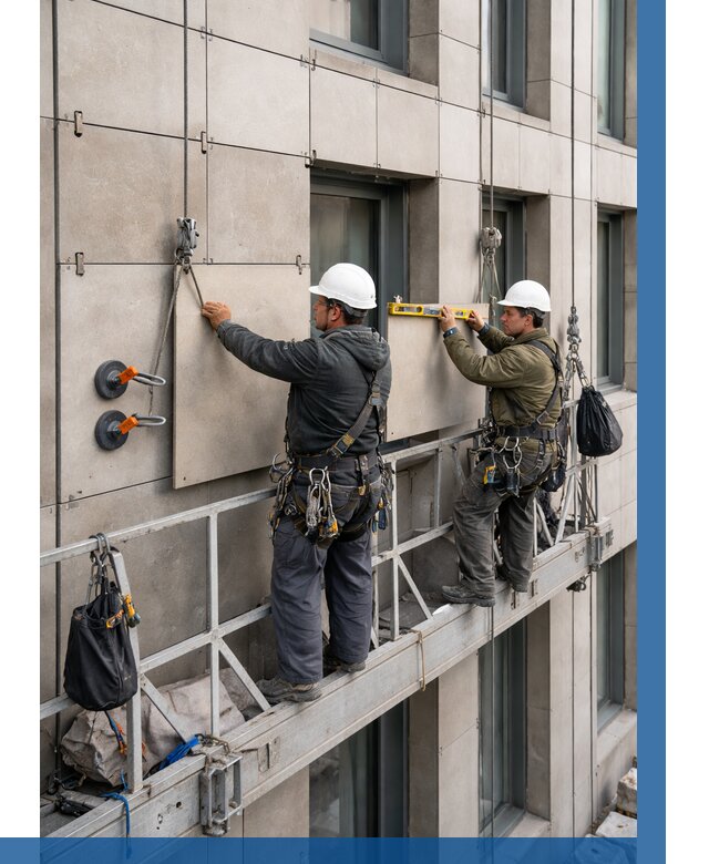 Монтаж керамогранита на фасад в Геленджике от 2599 р. | ВЫСОТНИК-Глн