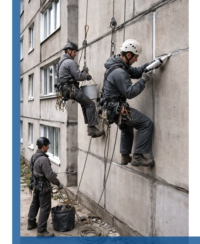 Герметизация межпанельных швов в Геленджике с гарантией герметичности