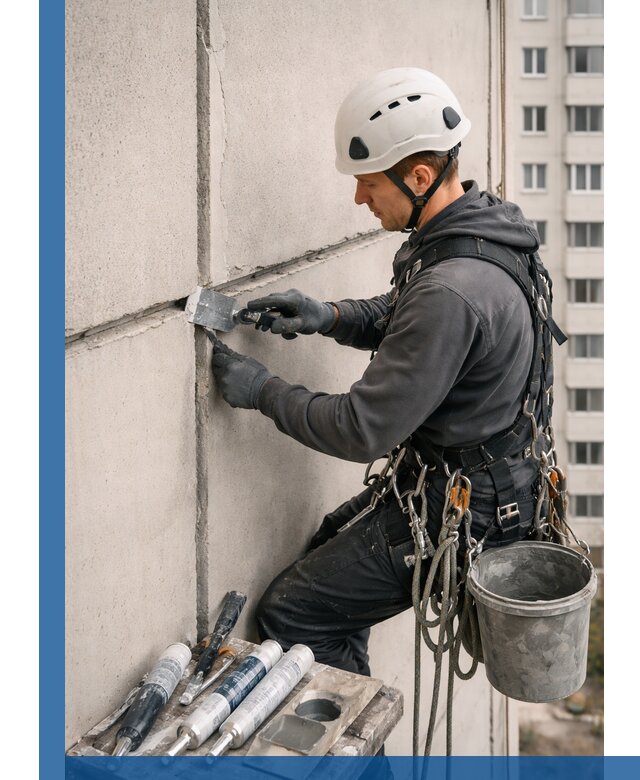 Ремонт межпанельных швов в Геленджике герметизация и восстановление