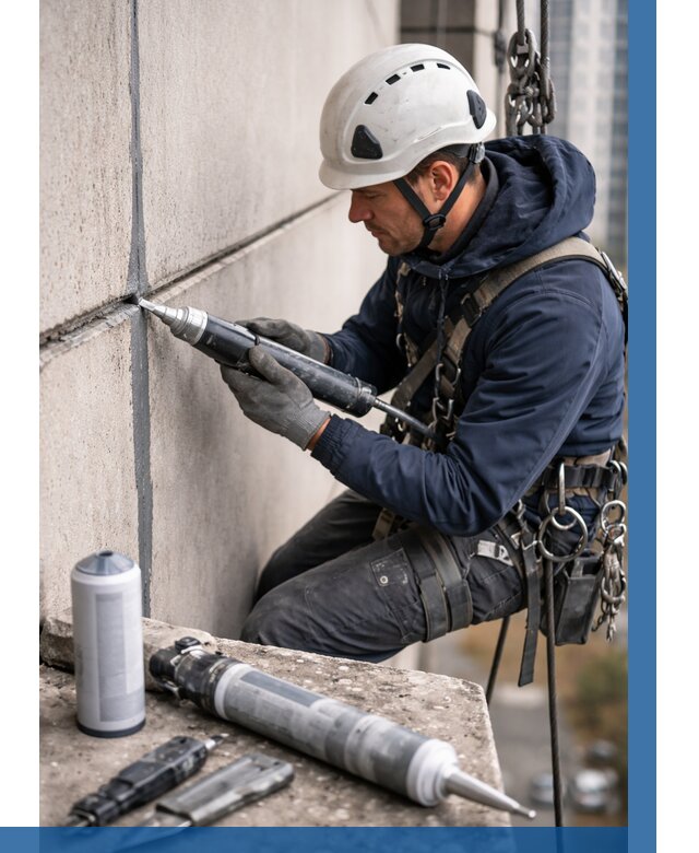 Вторичная герметизация швов в Геленджике от 468 р. | ВЫСОТНИК-Глн