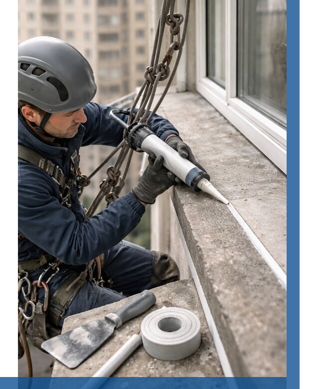 Герметизация балконного козырька в Геленджике от 4677 р. | ВЫСОТНИК-Глн