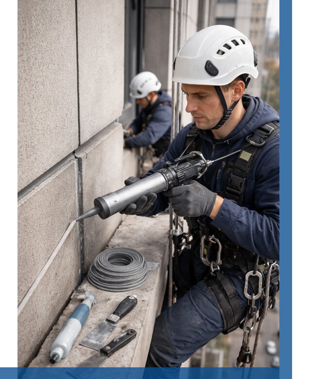 Герметизация деформационных швов фасада в Геленджике от 728 | ВЫСОТНИК-Глн