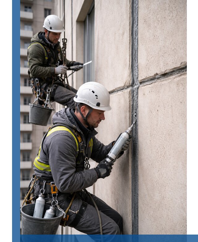 Герметизация деформационных швов фасада в Геленджике качественно