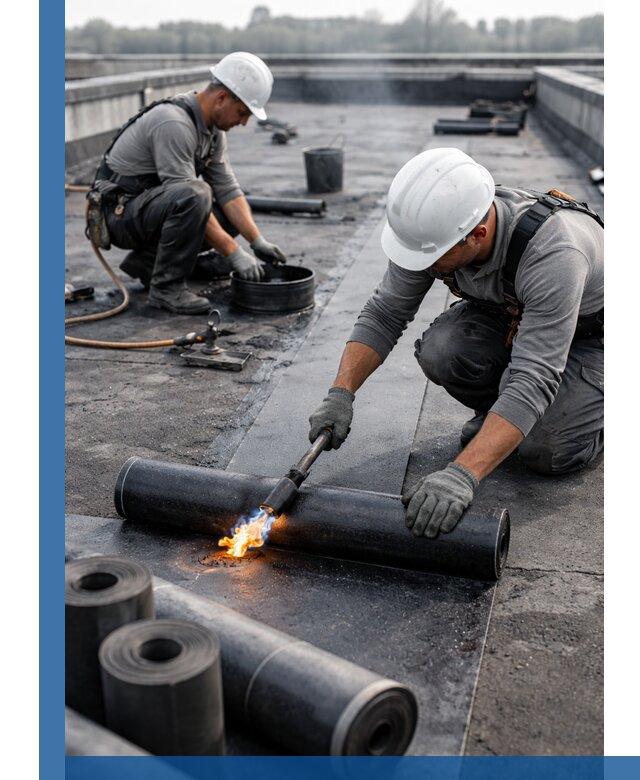 Ремонт рулонной кровли в Геленджике герметизация и восстановление