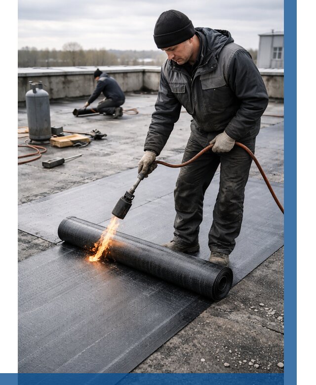 Ремонт наплавляемой кровли в Геленджике от 728 р. | ВЫСОТНИК-Глн