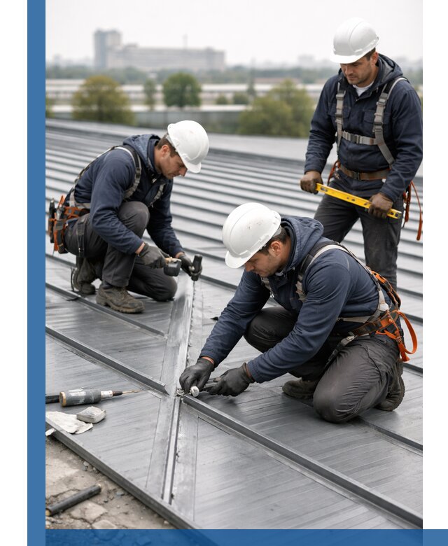 Ремонт фальцевой кровли в Геленджике срочно и качественно