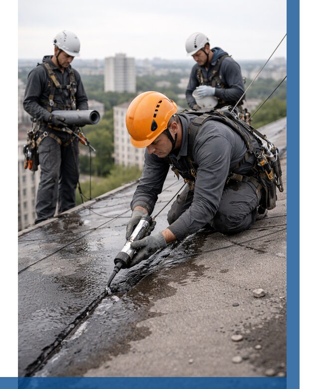 Устранение протечек кровли в Геленджике от 12473 р. | ВЫСОТНИК-Глн