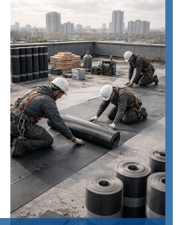 Монтаж мягкой кровли под ключ в Геленджике от 468 р. | ВЫСОТНИК-Глн