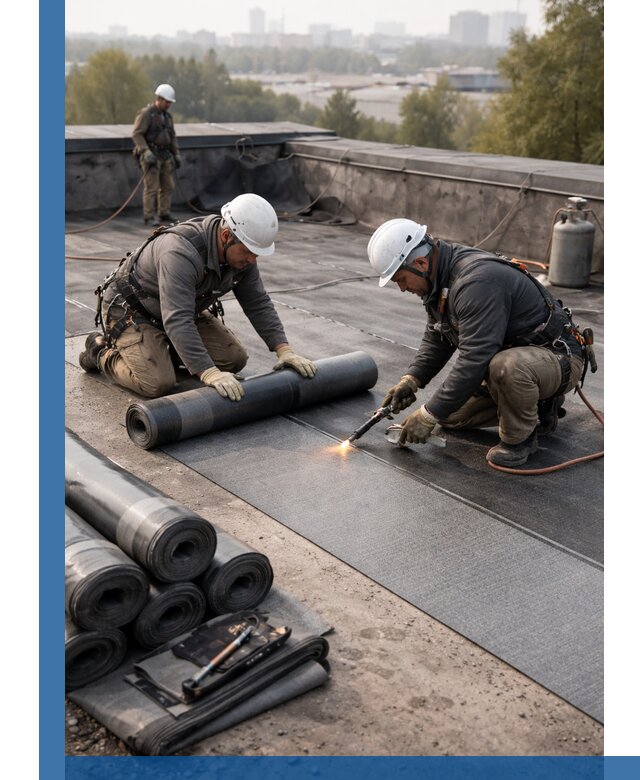 Монтаж мягкой кровли в Геленджике профессионально и надежно