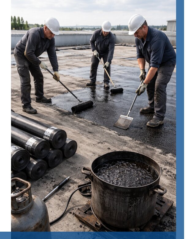 Гидроизоляция кровли мастикой в Геленджике от 624 р. | ВЫСОТНИК-Глн