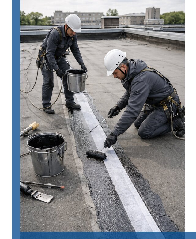 Гидроизоляция кровли мастикой в Геленджике надежная защита