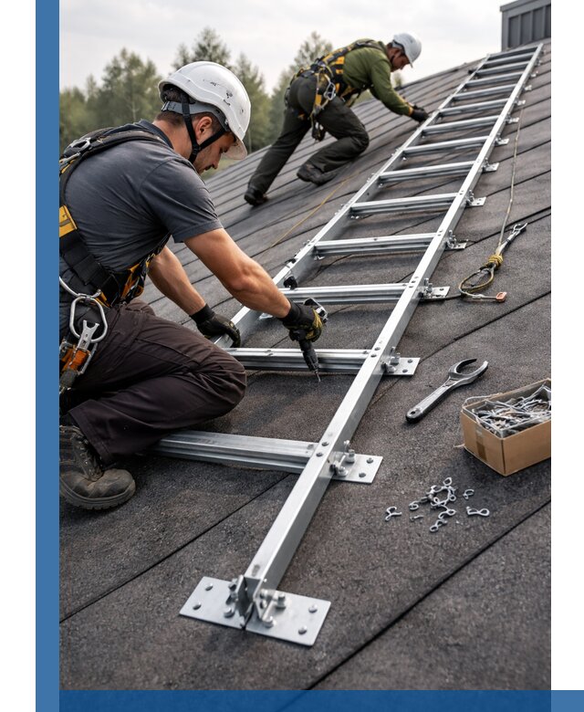 Профессиональный монтаж кровельной лестницы в Геленджике под ключ