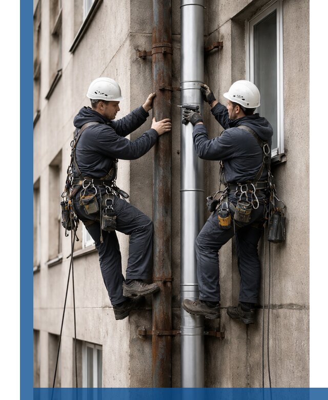 Замена водосточных труб в Геленджике: монтаж и демонтаж под ключ