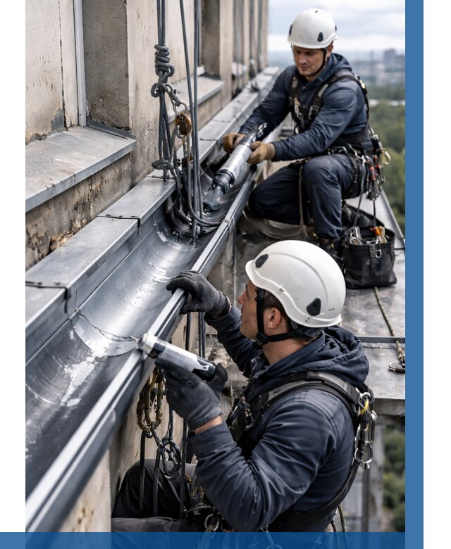 Ремонт водосточных желобов в Геленджике от 6756 р. | ВЫСОТНИК-Глн