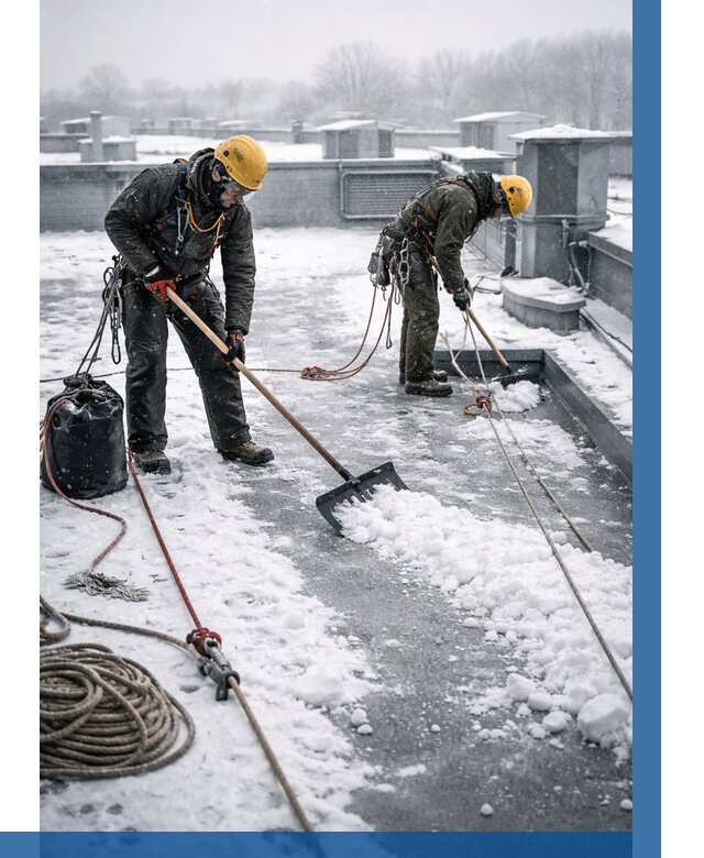 Очистка крыши от снега в Геленджике от 7796 р. | ВЫСОТНИК-Глн