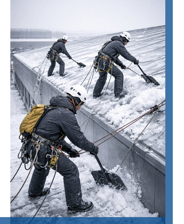 Очистка навесов от снега в Геленджике от 4677 р. | ВЫСОТНИК-Глн