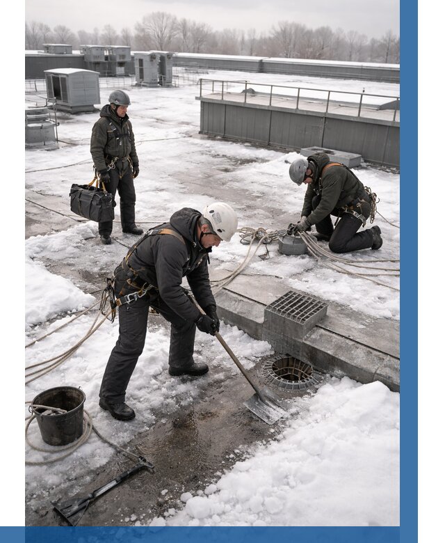 Абонентское обслуживание кровли зимой в Геленджике от 8315 р. | ВЫСОТНИК-Глн