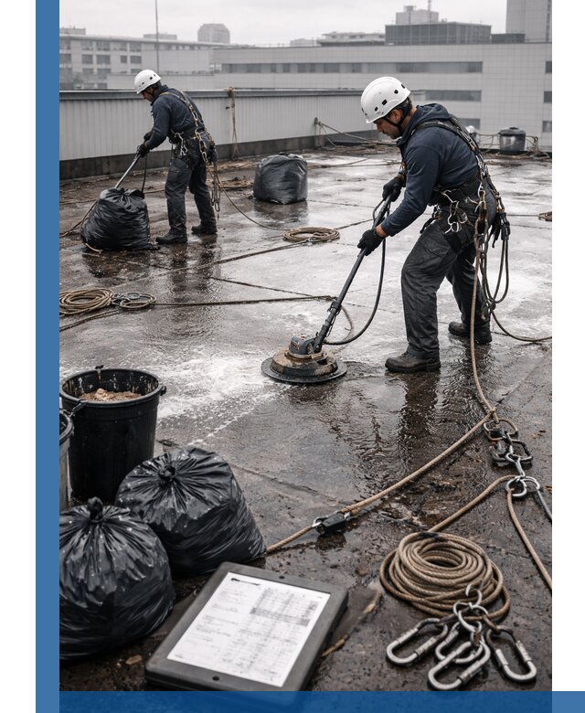 Плановая очистка кровли по графику в Геленджике для безопасности