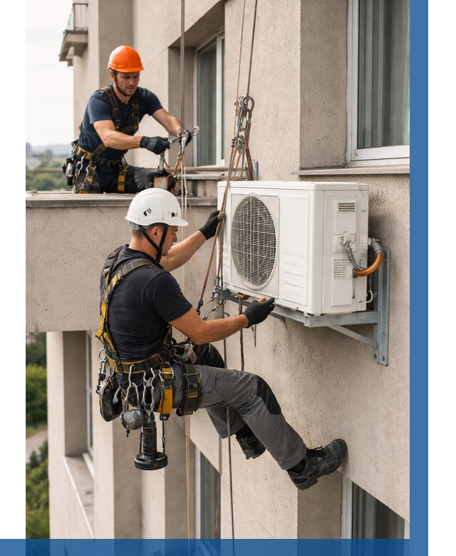 Монтаж внешнего блока кондиционера в Геленджике от 6756 р. | ВЫСОТНИК-Глн