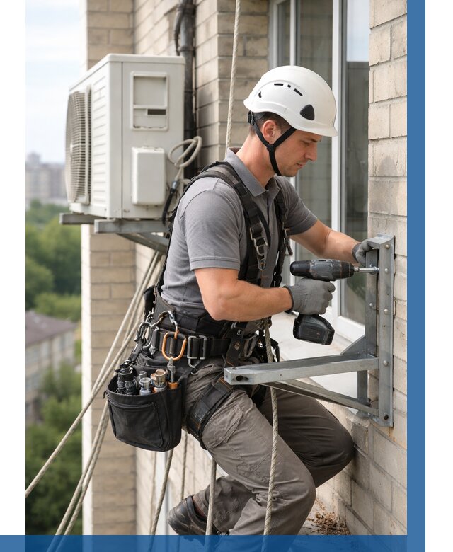 Установка кронштейнов кондиционера в Геленджике от 3638 р. | ВЫСОТНИК-Глн