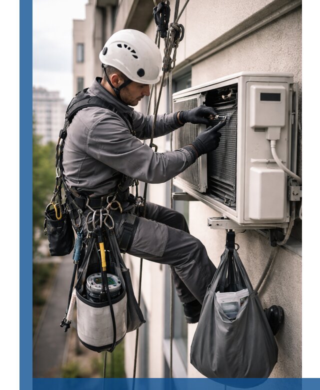 Обслуживание внешнего блока кондиционера в Геленджике профессионально