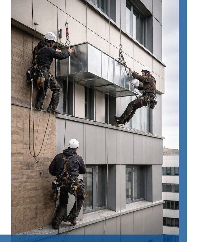 Монтаж воздуховодов на фасаде в Геленджике от 1559 р. | ВЫСОТНИК-Глн