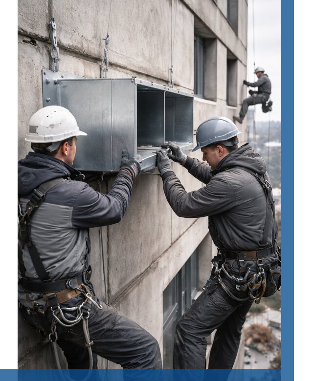 Монтаж вентиляционных коробов в Геленджике от 3118 р. | ВЫСОТНИК-Глн