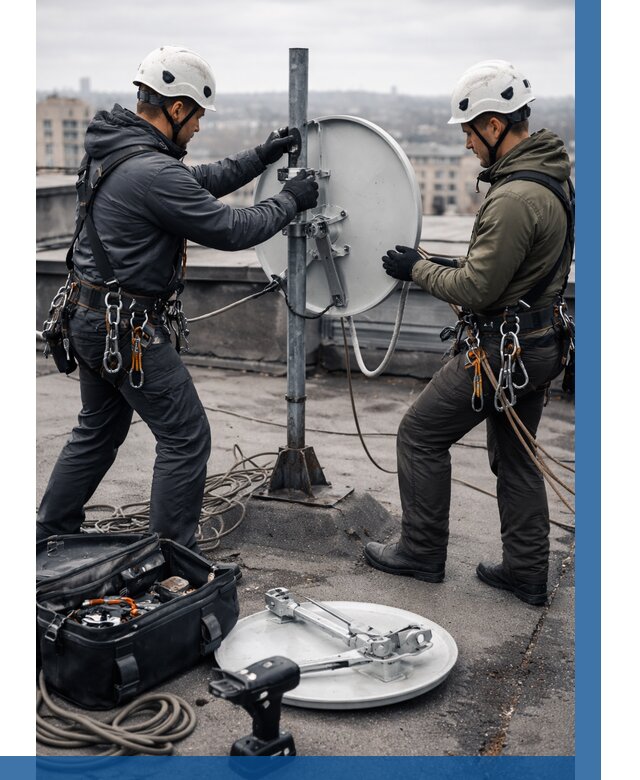 Демонтаж антенн на крыше в Геленджике от 4677 р. | ВЫСОТНИК-Глн