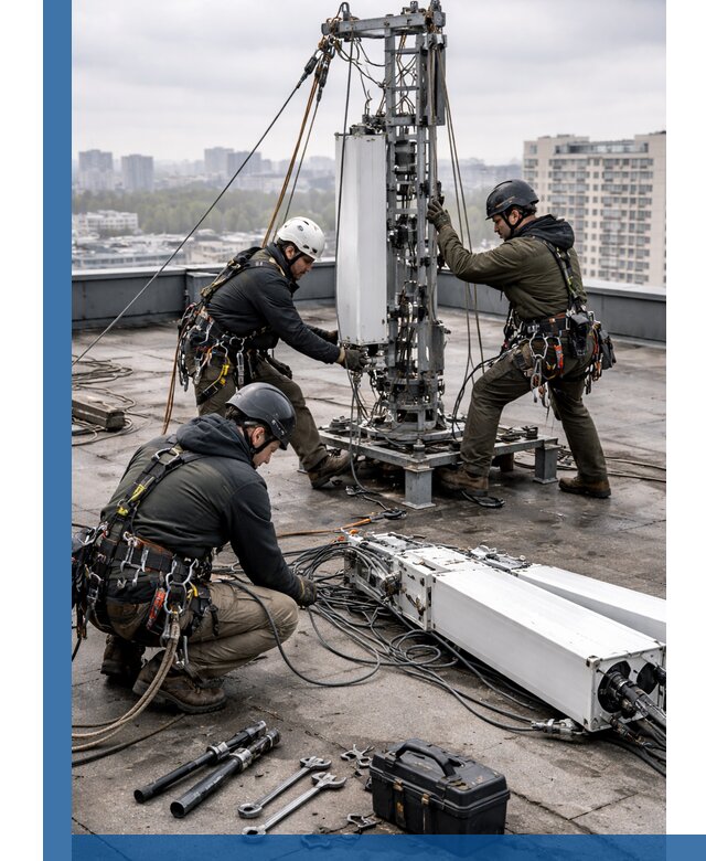 Демонтаж антенн на крыше зданий в Геленджике с гарантией