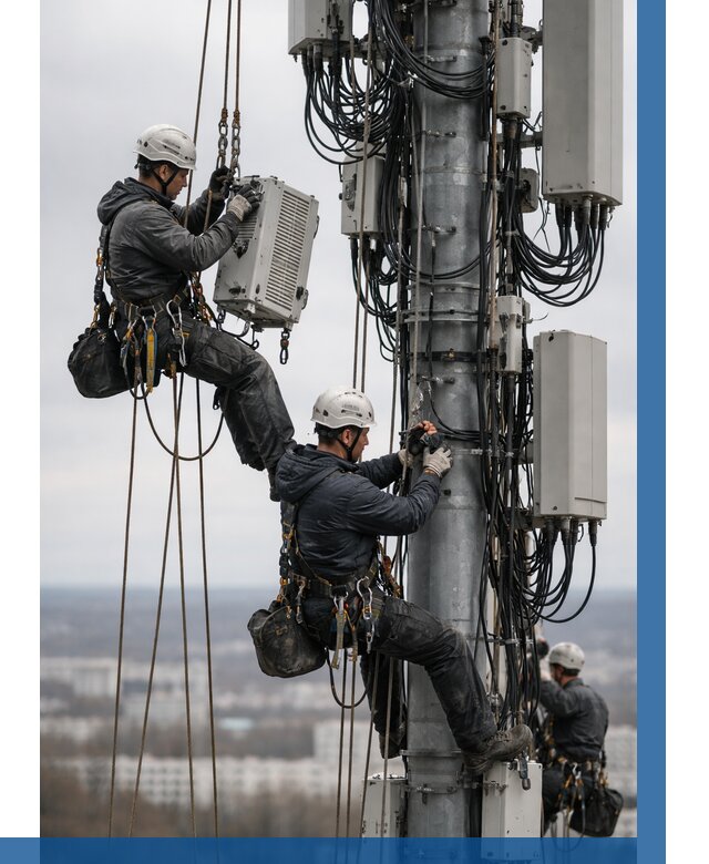Монтаж оборудования связи на мачте в Геленджике от 7796 р. | ВЫСОТНИК-Глн