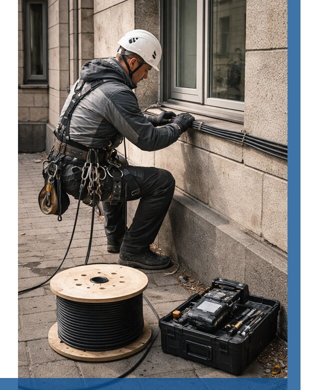 Прокладка оптоволоконного кабеля в Геленджике от 832 р. | ВЫСОТНИК-Глн