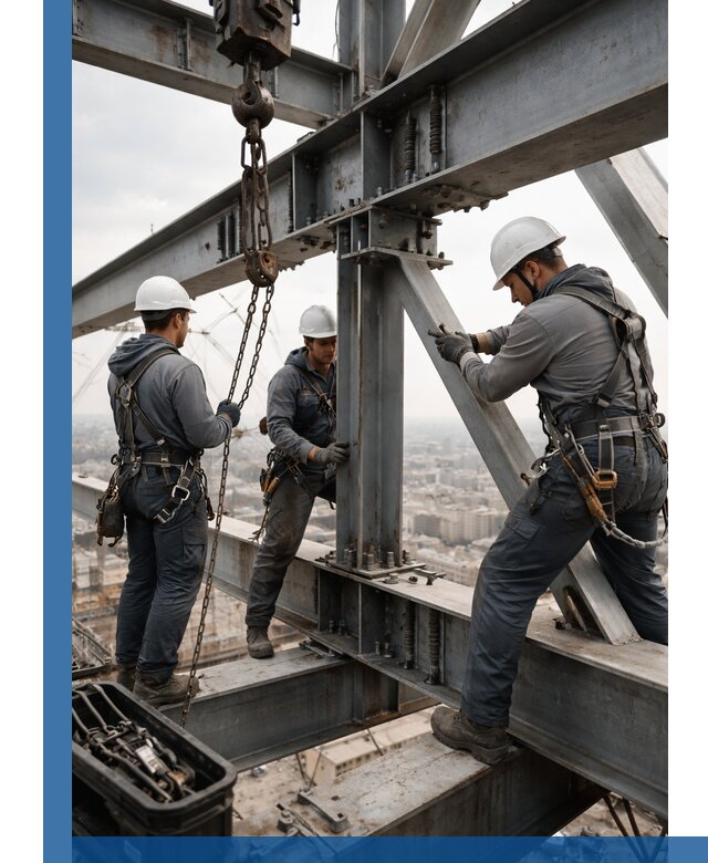 Профессиональный монтаж металлоконструкций на высоте в Геленджике