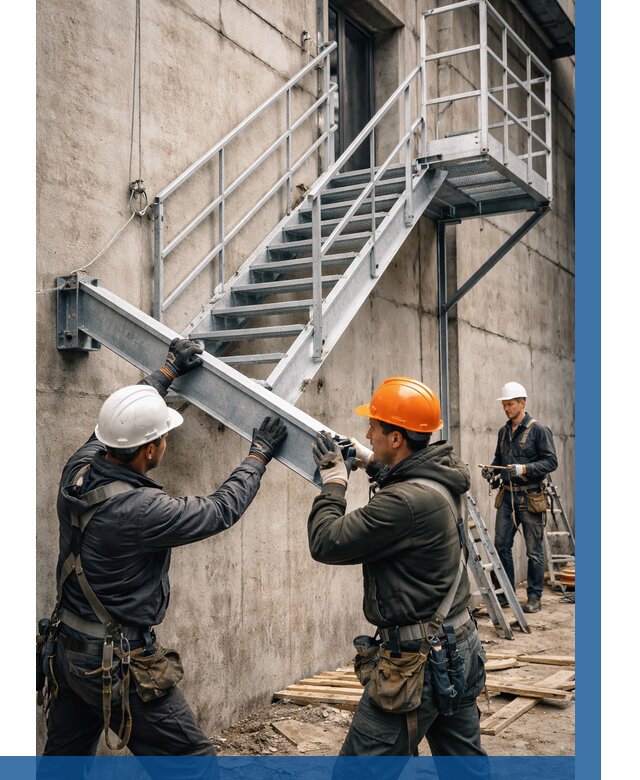 Монтаж металлических лестниц в Геленджике от 15591 р. | ВЫСОТНИК-Глн