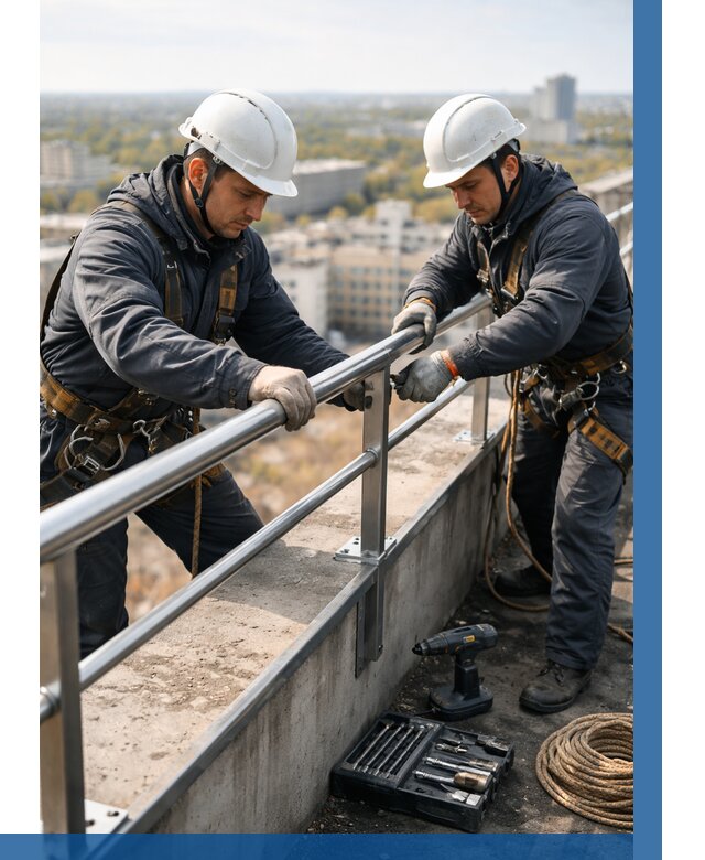 Монтаж перил на высоте в Геленджике от 2599 р. | ВЫСОТНИК-Глн