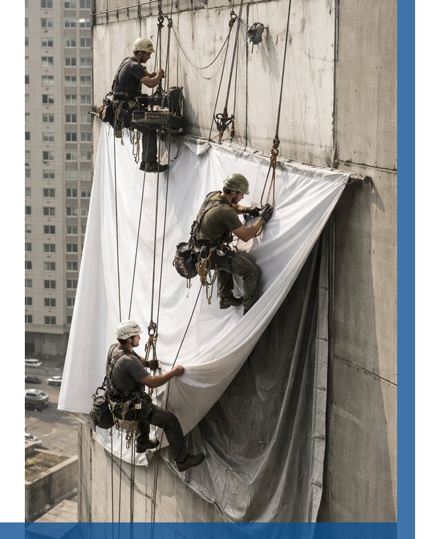 Замена баннерного полотна в Геленджике от 6756 р. | ВЫСОТНИК-Глн—заказать
