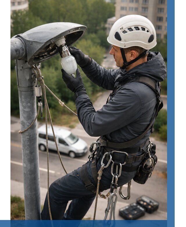 Замена ламп на высоте в Геленджике от 2599 р. | ВЫСОТНИК-Глн